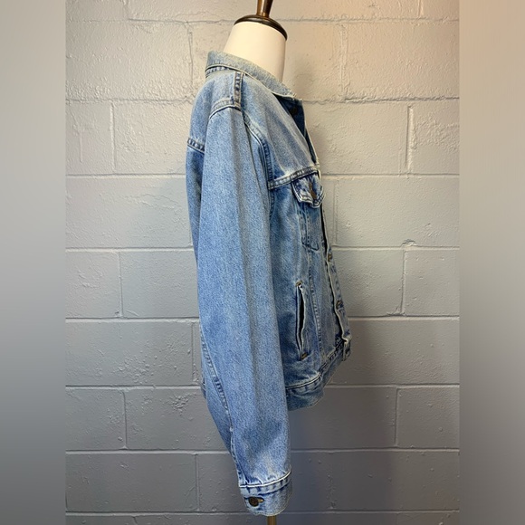 Vintage 90's Levi's Men's Trucker Denim Jean Jacket Light Blue Size Medium - Picture 2 of 7